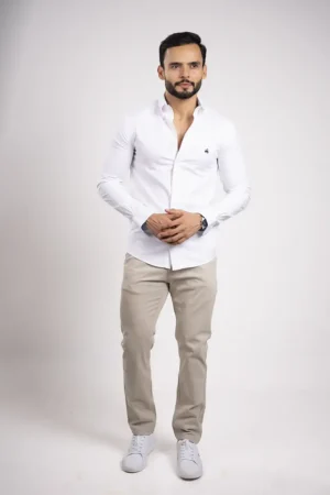 Camisa Manga Larga de Algodon
