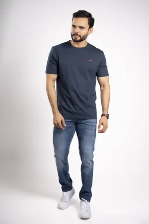 Camiseta de Algodón con Logo