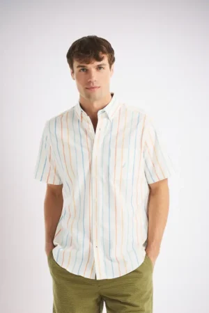 Camisa Manga Corta de Algodón