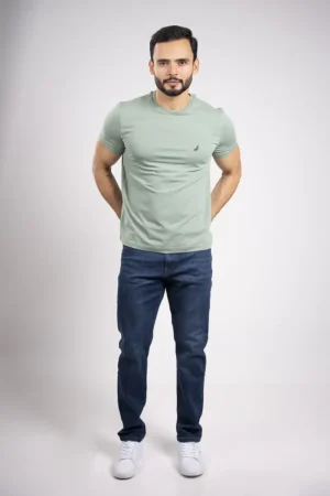 Camiseta Cuello Redondo Algodón Stretch