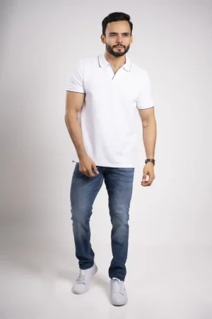 Camiseta de Algodón Estilo Polo