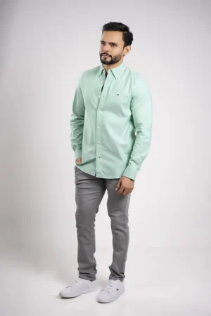 Camisa Manga Larga de Algodón