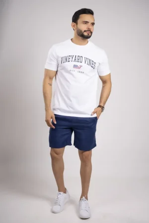 Camiseta Cuello Redondo de  Algodón