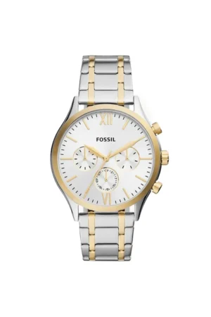 Reloj Fossil de acero modelo BQ2698 plata con oro