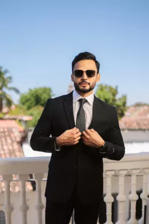 Traje Negro Formal para Hombre