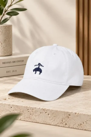 Gorra con Logo Bordado Brooks Brothers color blanco