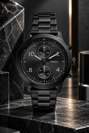 Reloj Fossil de acero modelo BQM7093 color negro