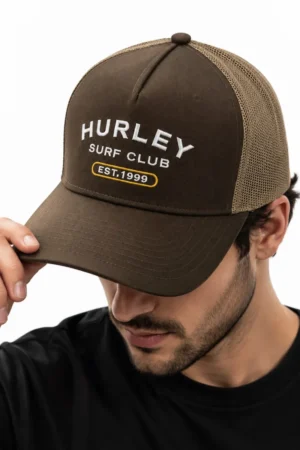 Gorra Trucker Surf Club Hurley color café