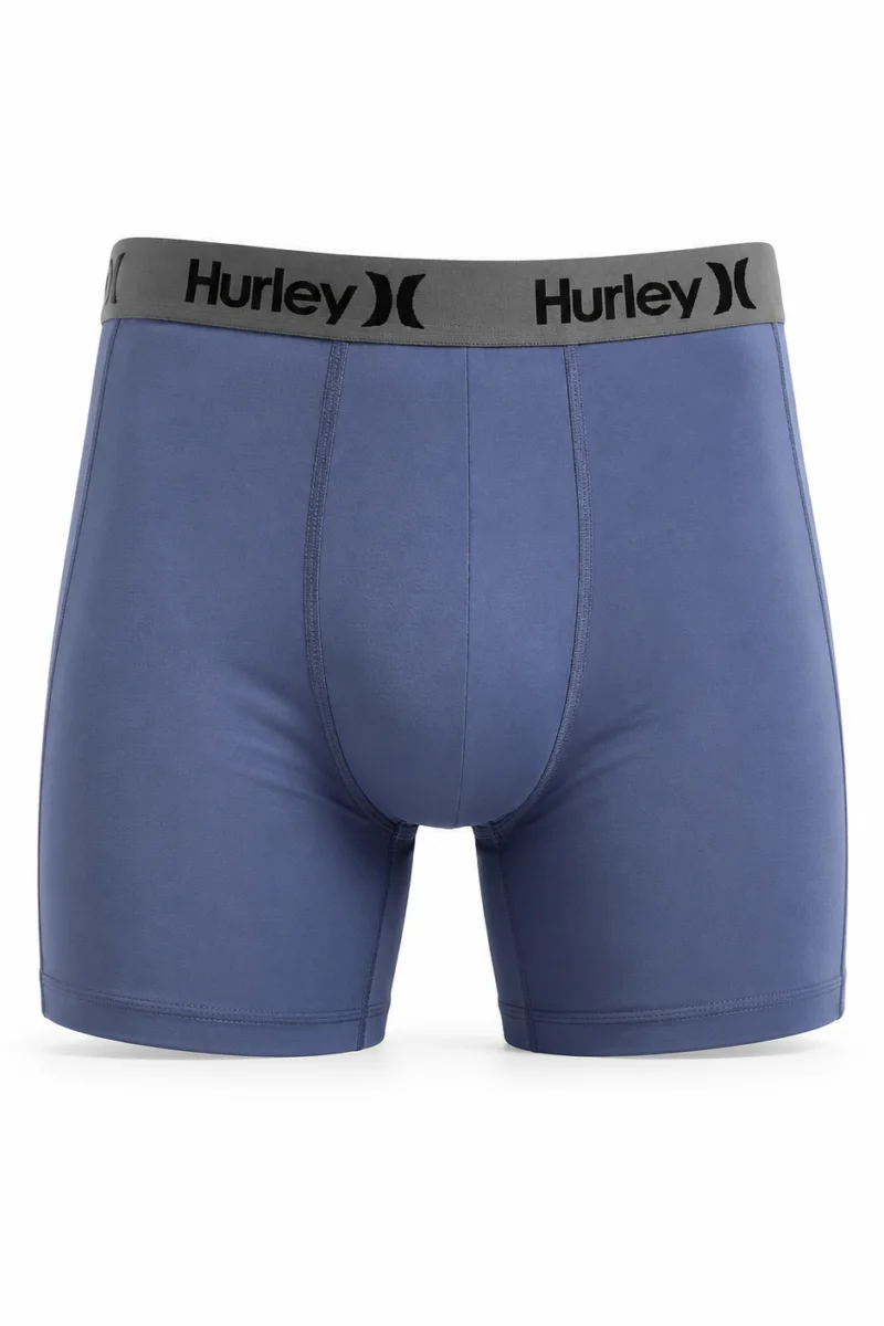 Bóxer Hurley de poliéster color azul