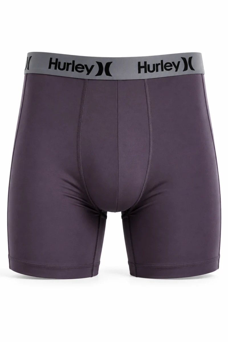Bóxer Hurley de poliéster color morado