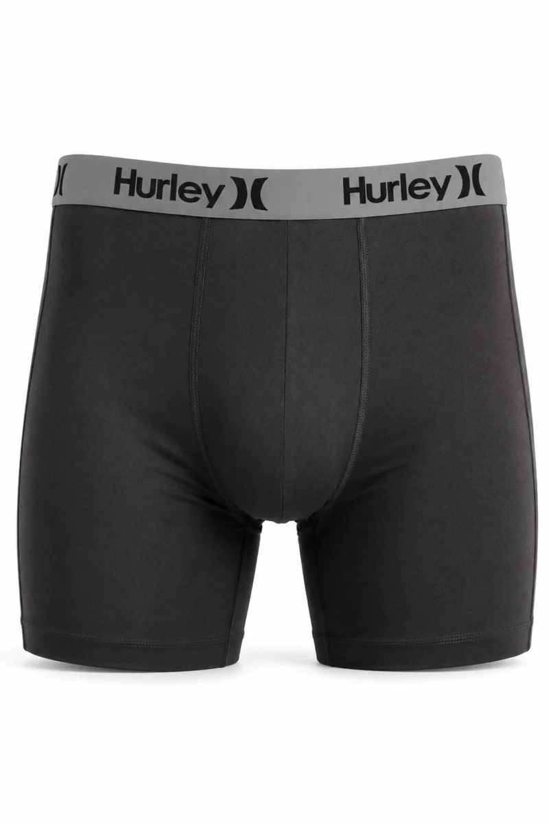 Bóxer Hurley de poliéster color negro