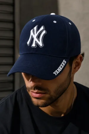 Gorra con Logo NY Bordado New York color azul marino