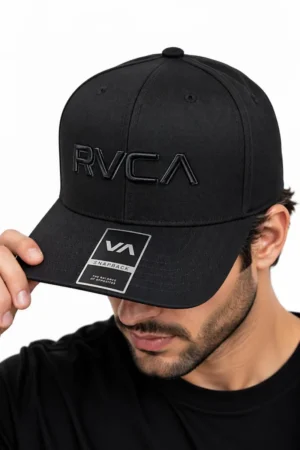 Gorra con Logo de la Marca RVCA color negro