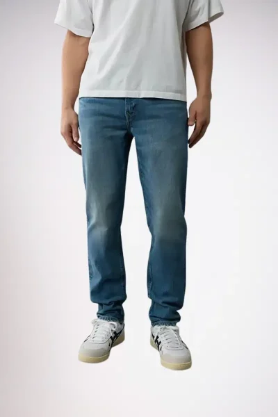 american eagle jeans stretch corte slim color celeste