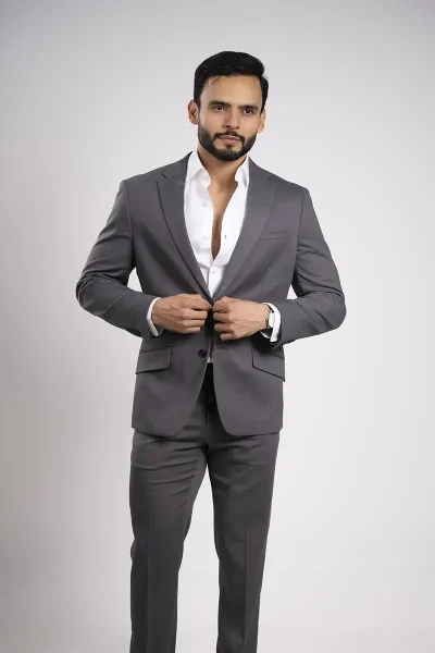 perry ellis traje formal de 2 piezas color gris claro 01