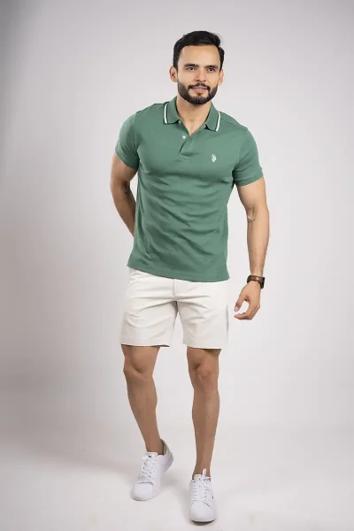 us polo assn camiseta estilo polo color verde 01